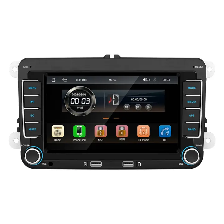 Radio Para Coche Android Universal Para Volkswagen Golf 5 6 Polo Passat B6 B7 CC Skoda Jetta Con Multimedia Wireless Carplay Pantalla Auto - 1