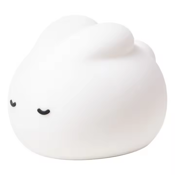 Luz de noche de silicona de conejo, luz de noche LED temporizador de carga USB apagado automático, decoración de la lámpara del dormitorio, adecuado para la decoración de la habitación de los niños - 1