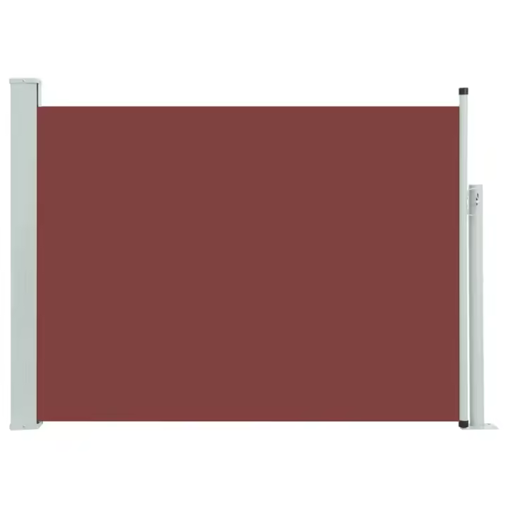 vidaXL Toldo lateral retráctil de jardín marrón 100x500 cm - 1