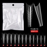 60pcs Extensiones De Uñas Falsas Art Acrílicas UV Gel Polvo Moldes De Escultura Cubiertas Completas Presión En Manicura Suministros Herramientas Para Dedos - details 16
