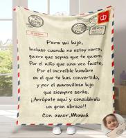 Manta De Flannel Suave Para Hija Hijo Niece Nephew Del Papá Mamá Regalos De Cumpleaños Manta De Sofa Cama En Español - details 12