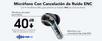 Auriculares Inalambricos Bluetooth, 2025 Cascos Inalambricos Bluetooth con Cancelación ANC Activa de Ruido, Doble micrófono ENC Reducción del Ruido de Las Llamadas, Reproducción 32H Control Tactil - details 1