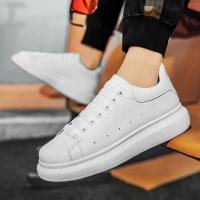 Zapatos De Cuero Blanco Para Hombre Zapatillas Deportivas Transpirables Plataforma Casual Para Caminar Y Correr Zapatos De Tenis Para Mujer - details 13