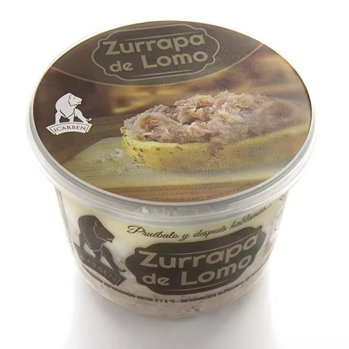 (PACK 2) Zurrapa de Lomo en Manteca Ibérica: El Toque Gourmet de Icarben en Cada Porción, la Manteca Perfecta que Transforma tus Desayunos, (PESO 500GR UNIDAD). - 1