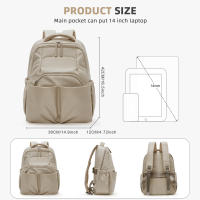 Mochila Grande Capacidad Impermeable Nylon Mochila Casual Versátil Para Mujer Bolsa De Hombro Con Múltiples Bolsillos Y Sistema De Espalda Fisiológico - details 4