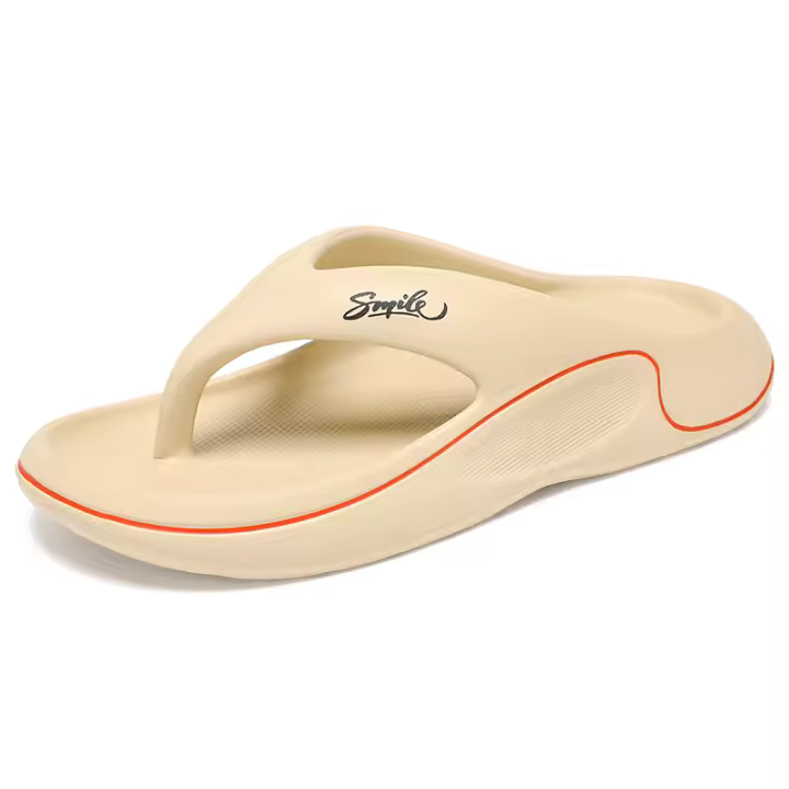 Zapatillas Planas Para Hombre Verano Suela Gruesa Y Suave EVA Sandalias De Playa Al Aire Libre Para Mujer 45 Antideslizantes Cómodas Para Baño - 1