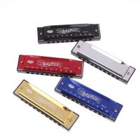 Harmonica De Metal Para Principiantes Y Niños Regalo Con Estuche Diatónica De 10 Agujeros En Do Clave C - details 15