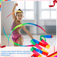 18pcs Cintas De Danza Brillantes Para Gimnasia 78.7 Pulgadas Variedad De Colores Con Palas Para Niñas Accesorio De Danza Y Gimnasia - details 0