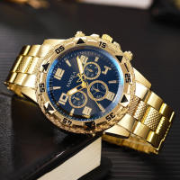 Reloj De Negocios Para Hombre 2pcs/set Moda Dial Arábigo Banda De Acero Reloj De Cuarzo Sin Caja Material De Correa De Aleación Resistente Al Agua - details 8
