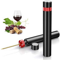 Abrepuertas De Acero Inoxidable Portátil Y Seguro Con Bomba De Aire Para Botellas De Vino Herramientas De Cocina Accesorios De Barra - details 0