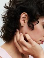 Pandora - Pendientes de Fondo with Corazón Infinite brilliant-Baño de Oro de 14K - details 1