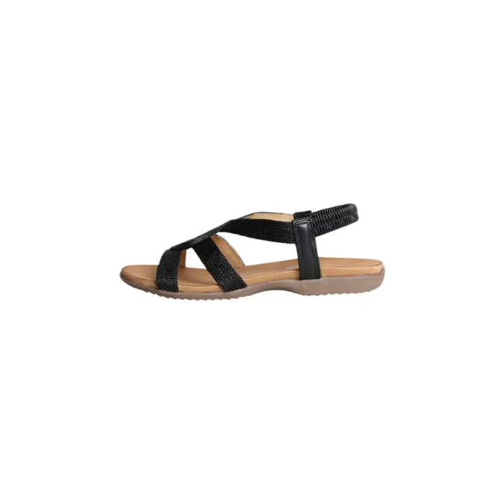 Amarpies ABZ28691 Sandalias Planas Mujer Negro - 1