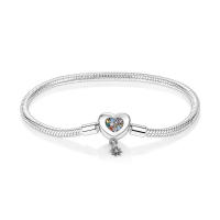 Pulsera De Plata Esterlina 925 Con Estrella Luna Mariposa Corazón Y Puño De Zirconia Para Mujer Pulsera De Moda Para Fiestas Y Joyería DIY - details 12