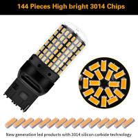 2pcs Lámpara De Señal De Giro LED Para Coche Anti Estroboscópica 7440 144smd Lámpara Trasera Lateral T20 Blanco Amarillo Rojo - details 3