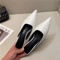 Sandalias De Verano Para Mujer Con Tacón Bajo Cierre En La Parte Delantera Mules Casuales Estilo Callejero Zapatillas Slip on Media Sandalias Loafers - details 14