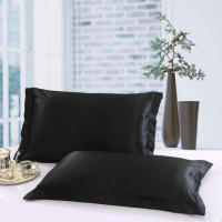 Funda De Almohada De Seda Mulberry 2Pcs Color Sólido Suave Cubierta De Cojín De Lujo Satén Para Decoración Hogar Y Hotel Funda De Almohada Adulto Saludable - details 8