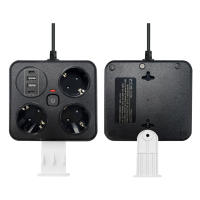Enchufe Europeo Con Cable De 2m Protección Contra Sobrecarga Y Protector De Sobrecorriente Con USB Tipo-C Y 3 Salidas - details 4