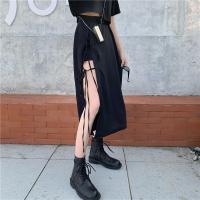 Falda Media Pierna Gótica Oscuro Vintage Para Mujer Elegante Moda Fiesta Club Cintura Alta Femme Bottom Streetwear Goth Falda - details 2