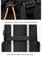 Mochila Casual Para Hombres De 14 Pulgadas Multifuncional Con Carga USB Impermeable De Tela Oxford Estudiante Escuela - details 17