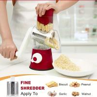 1pc Cortador De Verduras Manual Portátil Multifuncional Rondado Mandolina Para Patatas Queso Y Cocina Herramienta De Acero Inoxidable - details 5
