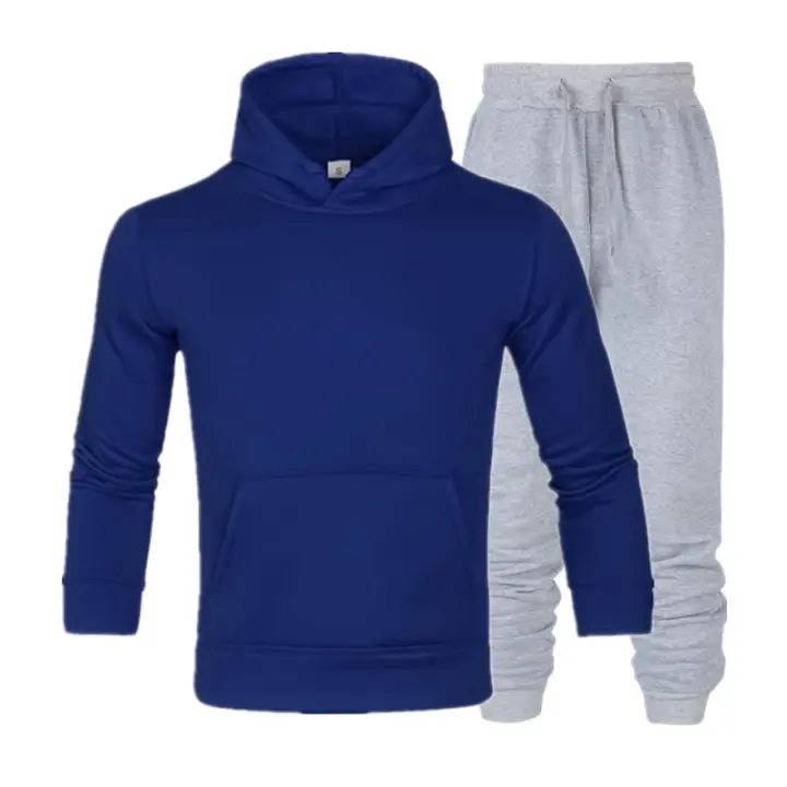 Sudadera de marca de moda de otoño e invierno para hombre, sudadera para hombre, traje con capucha y sudadera de forro polar, sudadera de color sólido para pareja - 1