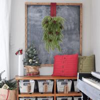 Planta Artificial De Pino Con Hojas Y Conos De 80cm 5 Ramas Colgante Para Decoración De Navidad Y Hogar Material Plástico - details 4