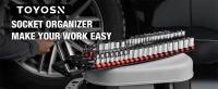 Organizador De Herramientas Portátil 48Pcs Con Manija Y Soporte Para Destornilladores ABS Para Montaje En Pared Y Carro De Herramientas - details 5