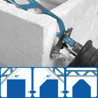 Hoja De Sábanas Reciprocantes 15/20/32/36TPI Universal Corte Universal Para Masonería Y Concreto Acero De Aluminio Toorise - details 5