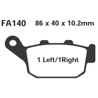 PASTILLA FRENO MOTO SINTERIZADA EBC FA140HH - 1
