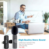 Mini Micrófono Lavalier Inalámbrico Para iPhone Y Android Grabación De Audio Y Video Portátil Para Transmisiones En Vivo Juego Micrófono Para Teléfono - details 7