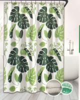 Cortina de ducha de material peva con dibujos variable, 1 panel.tela impermeable, 180x180cm,cortina de partición gruesa a prueba de moho, cortina decorativa de baño, 1 paquete - details 4