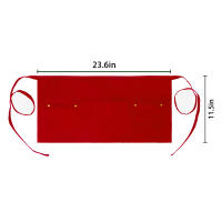 Apariencia Corta Para Servidor Con Varios Bolsillos Y Hebilla Estriada Unisex Medio Apariencia Para Waiter - details 11