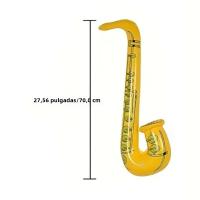 4 Pcs Saxofón Inflable De 70cm Colores Random PVC Instrumento De Escenario Juguete De Fiesta Prop De Fiesta - details 1