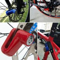 Cerradura De Freno De Disco Para Scooter Eléctrico Y Bicicleta De Montaña Moto Antirrobo Con Alambre De Acero Seguridad Contra Robos - details 1