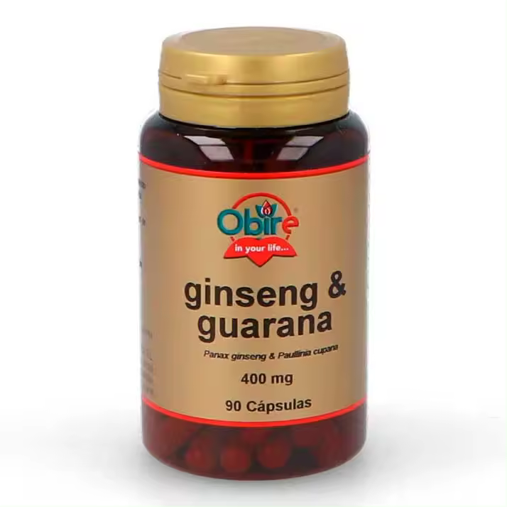 Suplemento Ginseng+Guarana 90Cap. 400Mg. Obire - Energizante Natural - 1