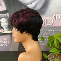 Pelucas De Cabello Humano Bob Corto Natural Color Brasileño Remy Peluca De Corte Pixie Para Mujeres Negras Misney - details 7
