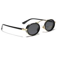Gafas De Sol Rectangulares Para Mujer 2024 Moda Punk Acero Inoxidable Montura Vintage Protección UV400 Antiglareante Tamaño Universal - details 3