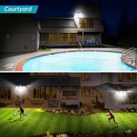 Luces Solares Al Aire Libre Con Sensor De Movimiento IP65 Impermeables 152/236 LED Super Brillantes Con 2 Sensores Luces De Inundación Solar Para Exterior - details 11