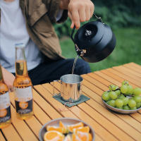 Taza De Camping Plegable Al Aire Libre Con Mango De Acero Inoxidable Para Cerveza Whiskey Café Leche Agua Vaso De Viaje Para Hogar - details 12