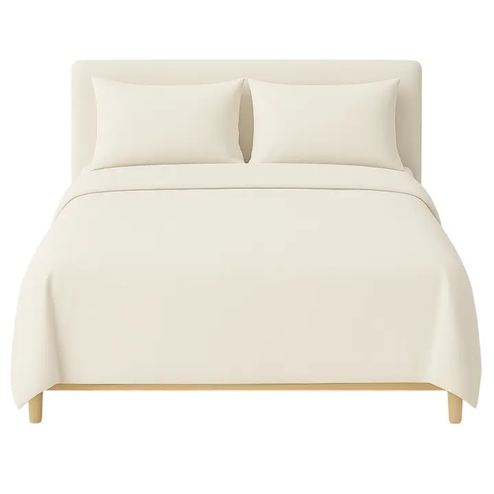 Scalpers Home Juego de Cama - 4 Piezas 100% Algodón Beige para un Descanso Reconfortante - 1
