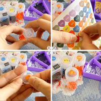 4pcs/set Etiquetas De Color Para Pintura Diamante DMC Organizador De Cajas De Almacenamiento Y Botellas Etiquetas De Mosaico De Perlas - details 9