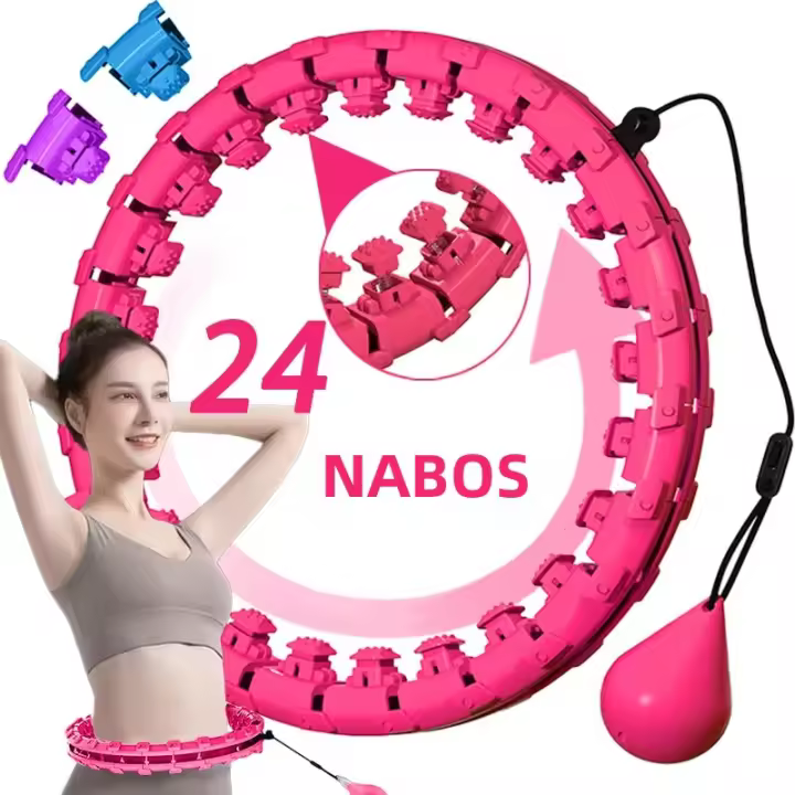 Smart Hoop De Fitness Mejorado Con Ejercicios De Gimnasio a Nivel Profesional Peso Ajustable Fácilmente Secciones Desmontables Para Almacenamiento Conveniente - 1