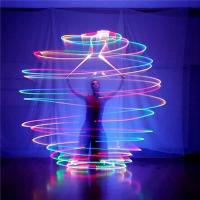 2Pcs LED POI Balón Colorido Para Danza Del Vaso Luminoso Bola De Arrojar Y Swing Para Yoga Y Ejercicio Accesorios De Actuación De Escenario - details 0