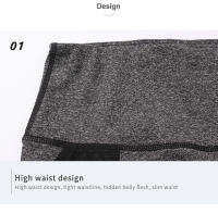 Shorts De Yoga Para Mujer Verano 2023 Cintura Alta Compresión Secado Rápido Running Fitness Con Diseño De Bolsillos - details 13