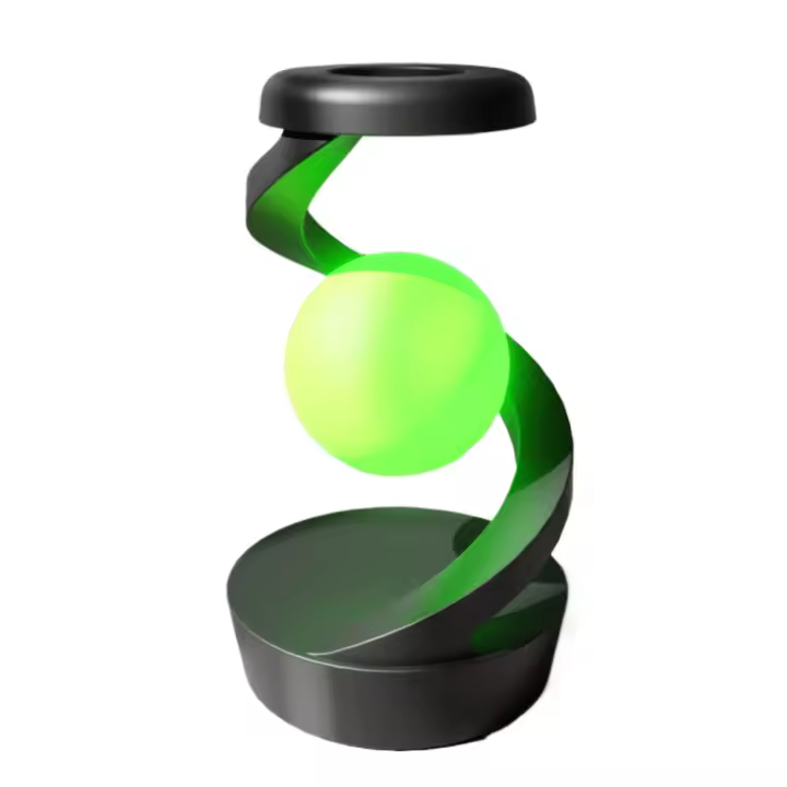Lámpara Levitante Giratoria 2025,Carga Automática para Móvil + Cambiando Las Luces en el control de GESTOS Luz LED Ajustable,Diseño Futurista para Habitación/Oficina/Estantería - 1