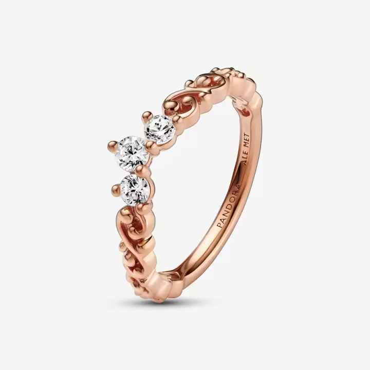 Anillo Pandora Tiara Real Remolino Rosé. - 1