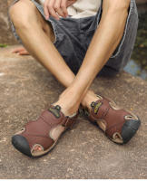 Sandalias De Verano Para Hombre Zapatos Planos Casuales Cómodos Y Antideslizantes Sandalias De Playa Ligeros Con Cordones Material Superior De Cuero Artificial Y Suela EVA - details 10
