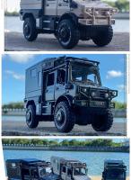Modelo De Coche De Aleación Mercedes-Benz UNIMOG 1:28 Para Niños Regalo De Metal Con Absorción De Choque Off-Road Juguete Para Niños A313 - details 13