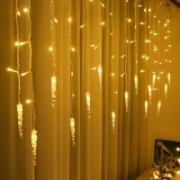 Luces De Navidad En Forma De Copo De Nieve 8 Modos Guirnalda De Ventana LED Icicle Fairy 2024 EU-Plug Decoración Para Año Nuevo 2025 - details 13