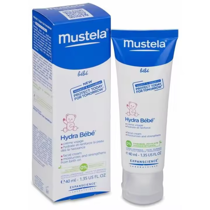 Mustela Hydra Bebé Crema Facial Con Aguacate Bio 40Ml - 1